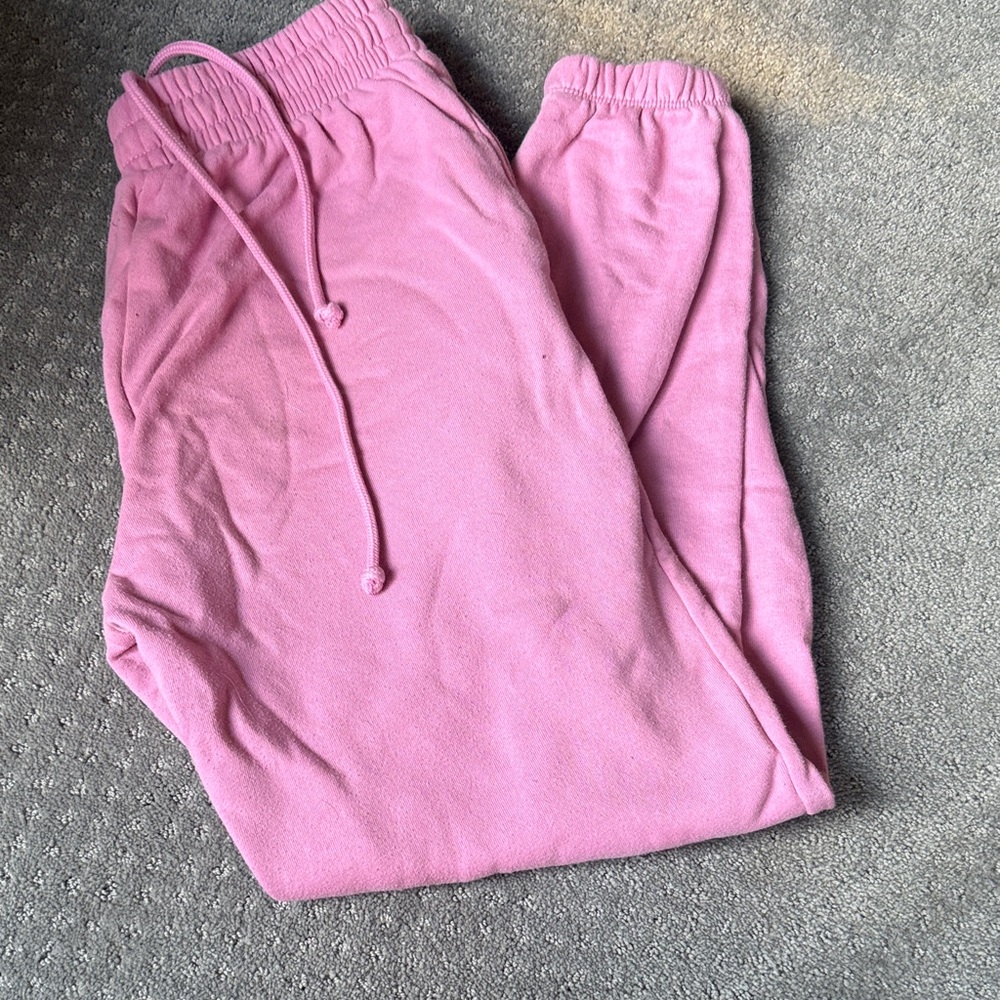Pink womens Jogger Pants